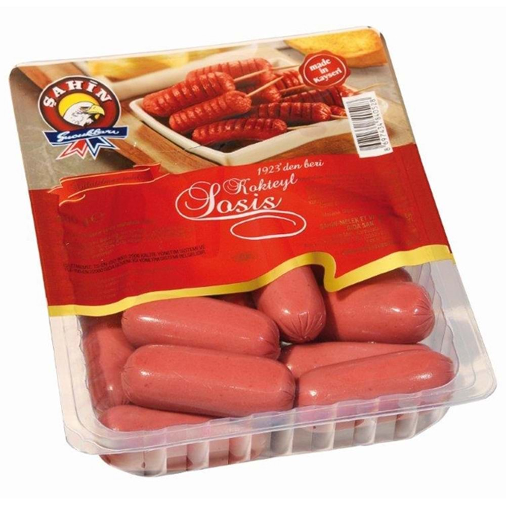 ŞAHİN GAZLI KOKTEYL SOSİS 350 GR