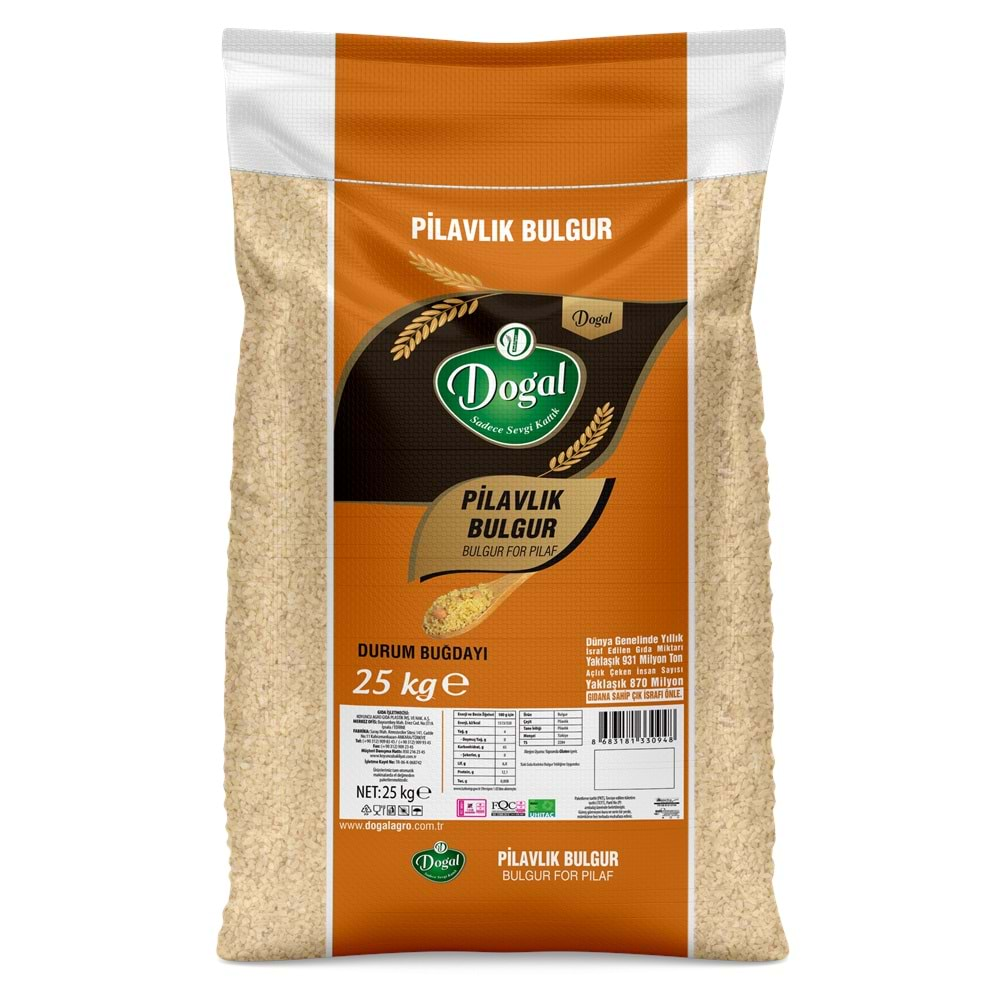 25 KG PİLAVLIK BULGUR