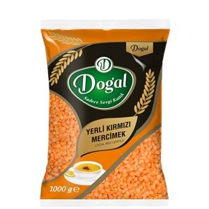 1 KG DOĞAL YERLİ KIRMIZI YAPRAK MERCİMEK